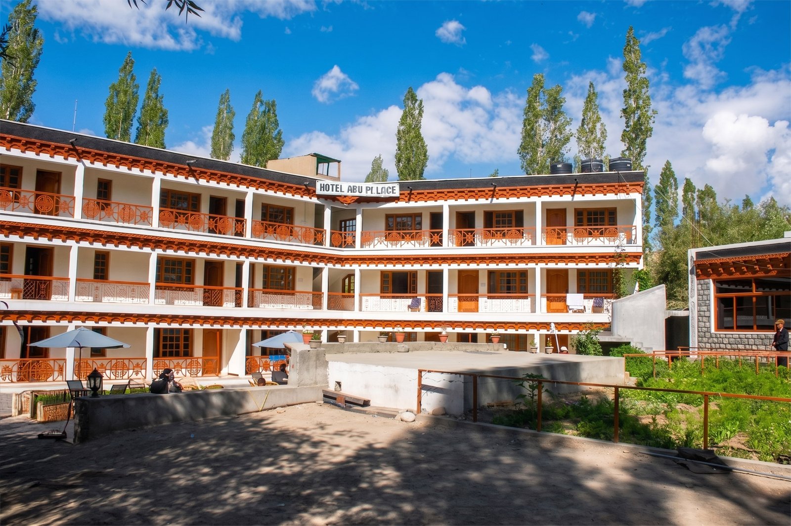 Exterior of Hotel Abu Palace, Leh Exterior of Hotel Abu Palace, Leh